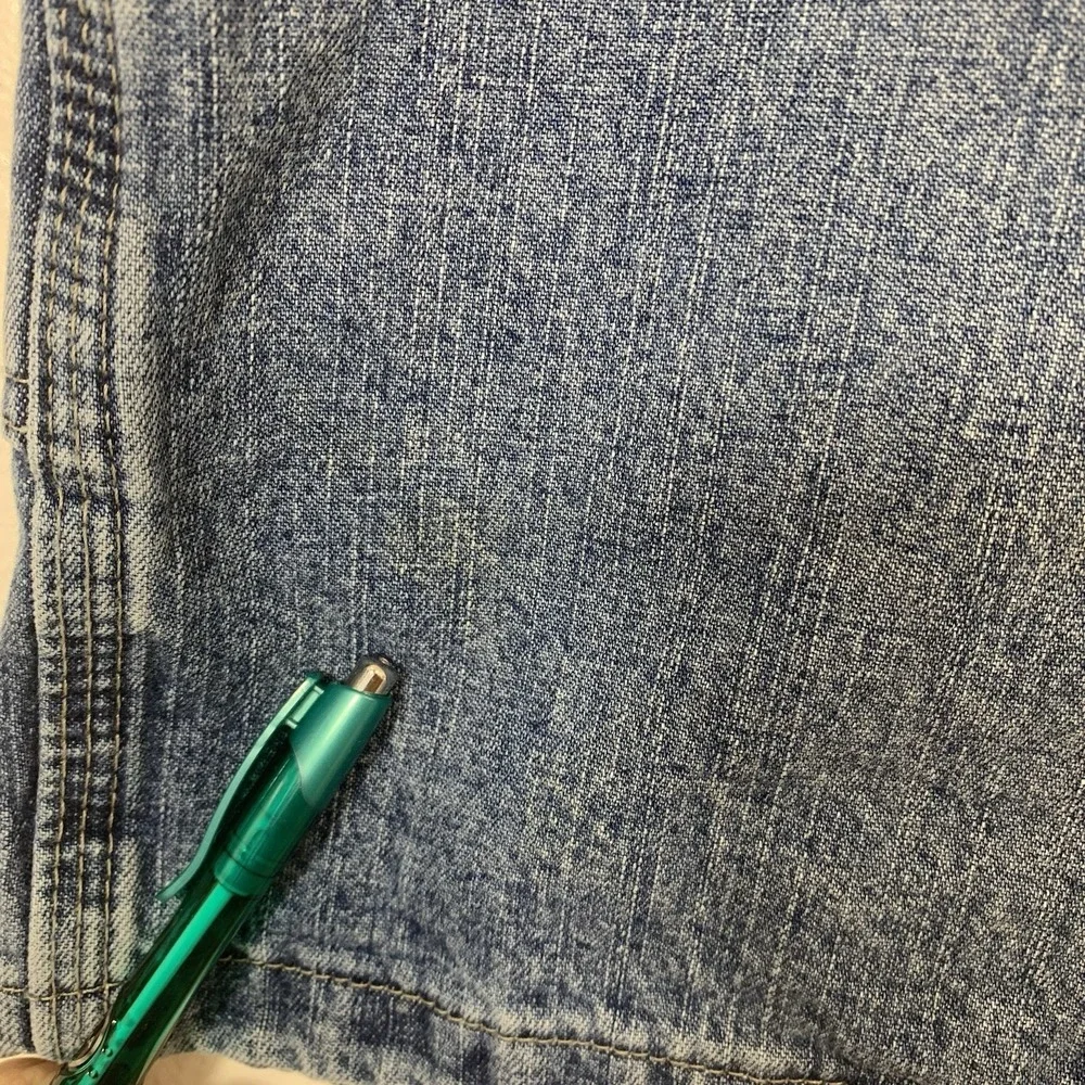 Wrangler Y2K Carpenter Shorts Jorts Men 38  Blue 100% Cotton Inseam 10